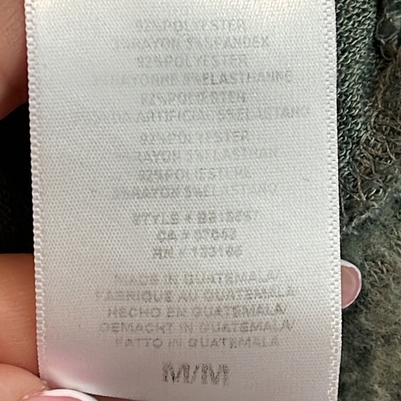 ANTHROPOLOGIE ERI + ALI SASHA HACCI FUZY PULLOVER SWEATER GREEN/GRAY SIZE MEDIUM - Picture 6 of 9